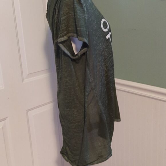 STATE of Mine L large army green sheet ONE TIRED MOTHER tee Tshirt soft - Picture 5 of 9